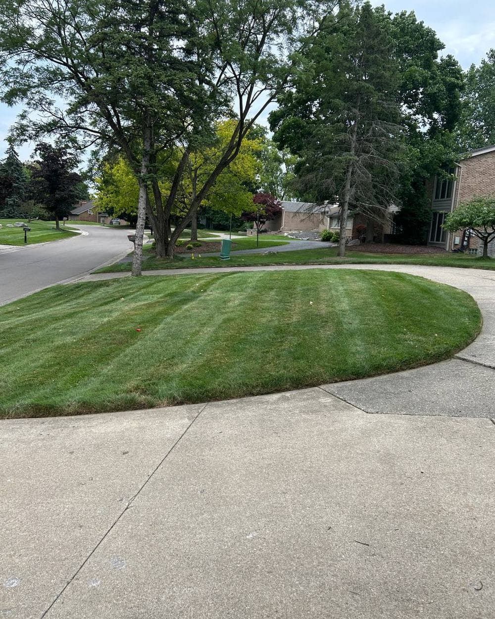 Lawn Maintenance on a property in Detroit, Michigan