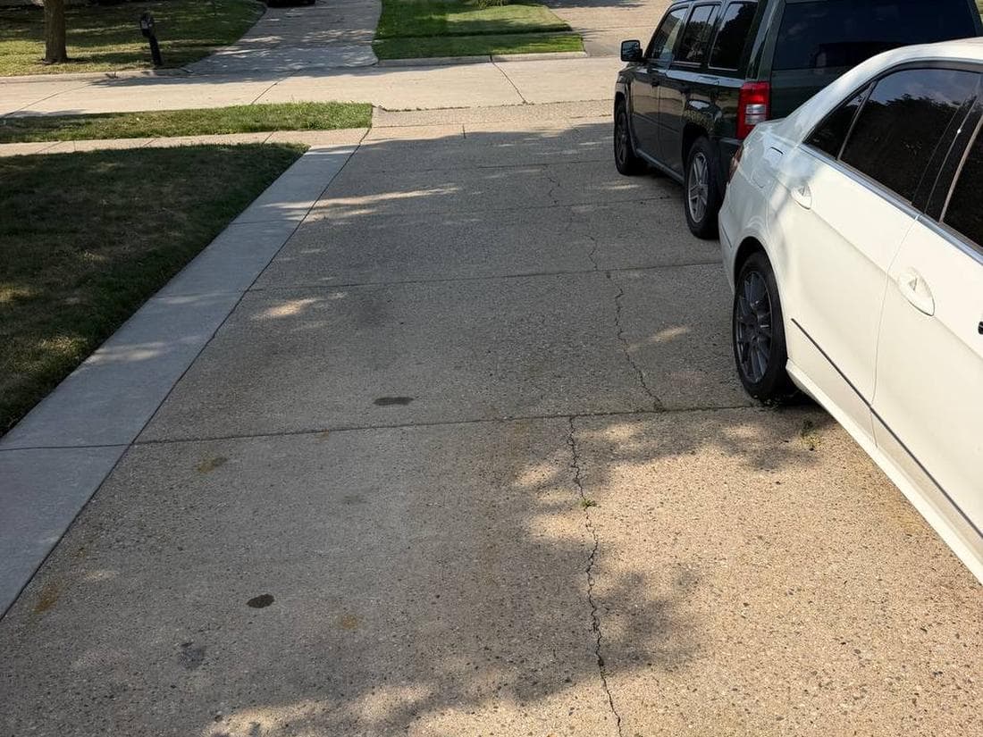 Completed lawn care and landscaping job in metro Detroit